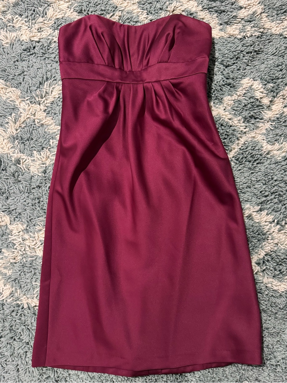 Alfred Angelo Strapless Dress in Berry